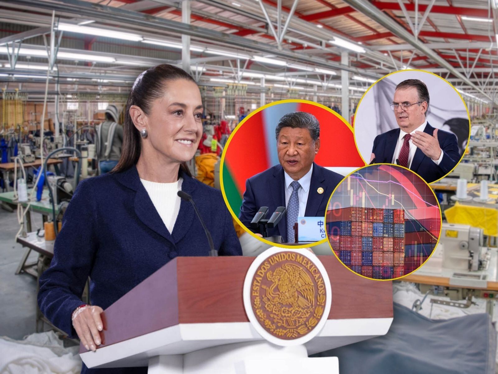 El Gobierno de México asegura que el nuevo paquete arancelario forma parte del Plan México, busca proteger empleos y no provocará inflación, mientras China solicita frenar la medida por considerarla contraria a la globalización económica. | Crédito: Presidencia/AP