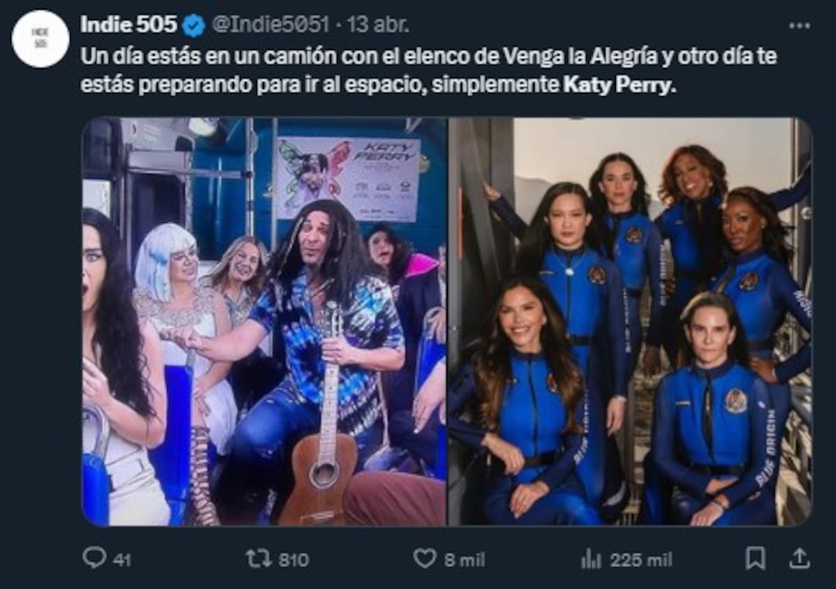 Los mejores memes de Katy Perry en el espacio