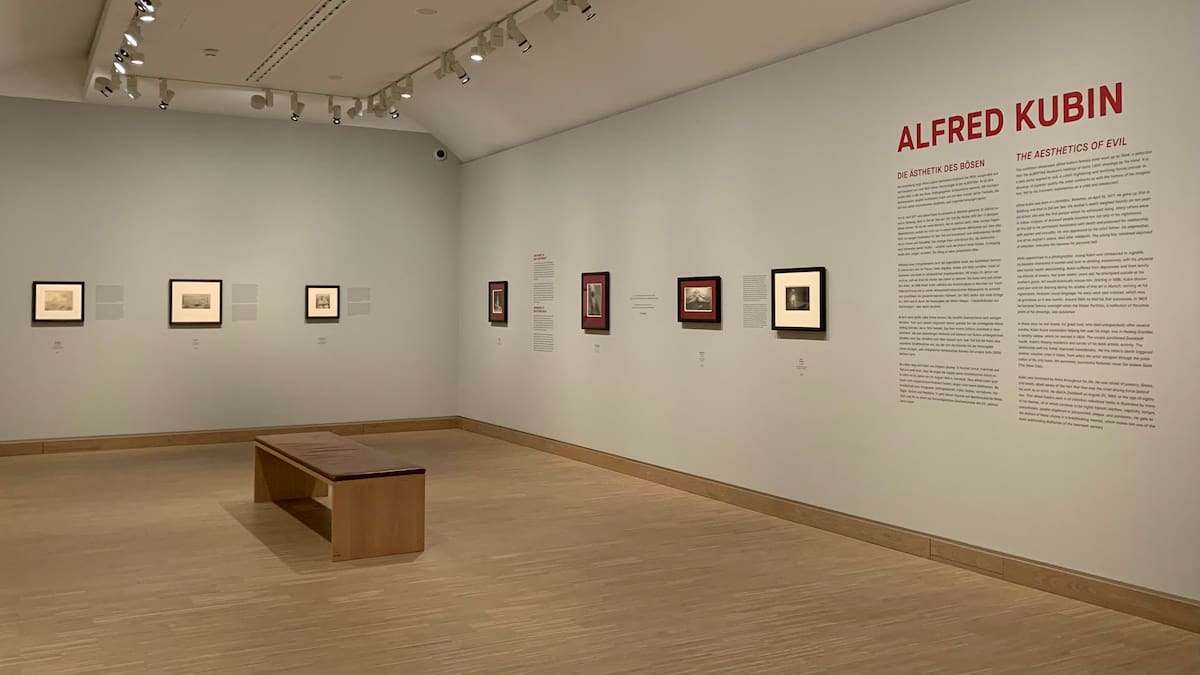 La exposición reúne 100 obras que reflejan la fascinación de Kubin por lo grotesco y macabro.