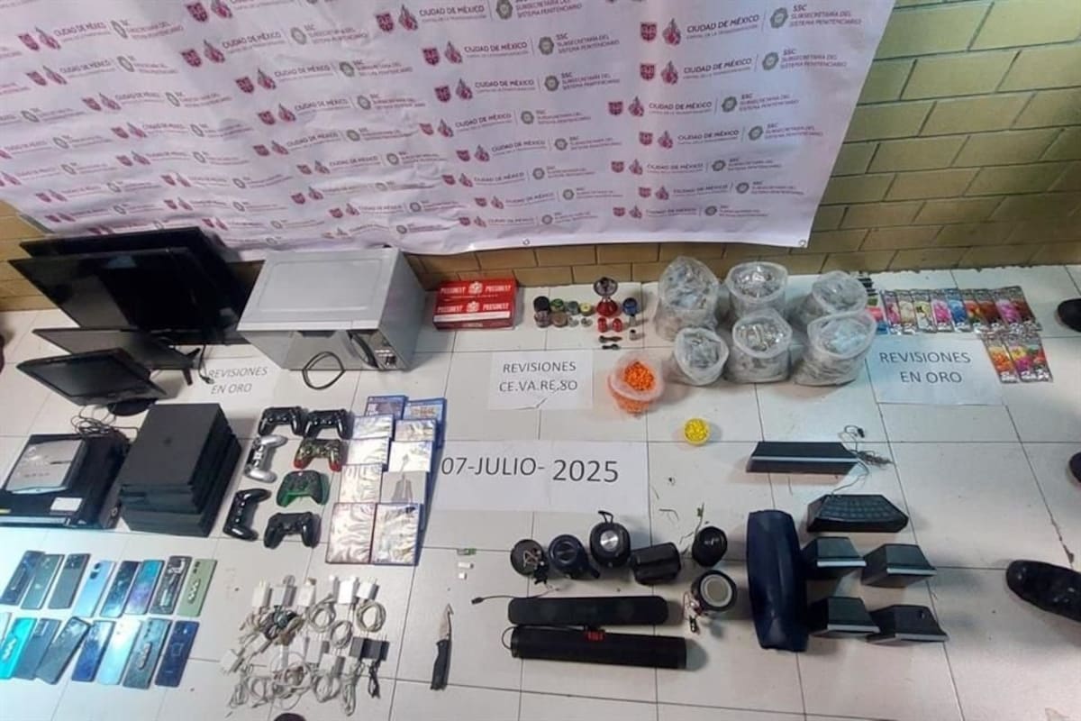 Objetos decomuisados en Santa Martha Acatitla