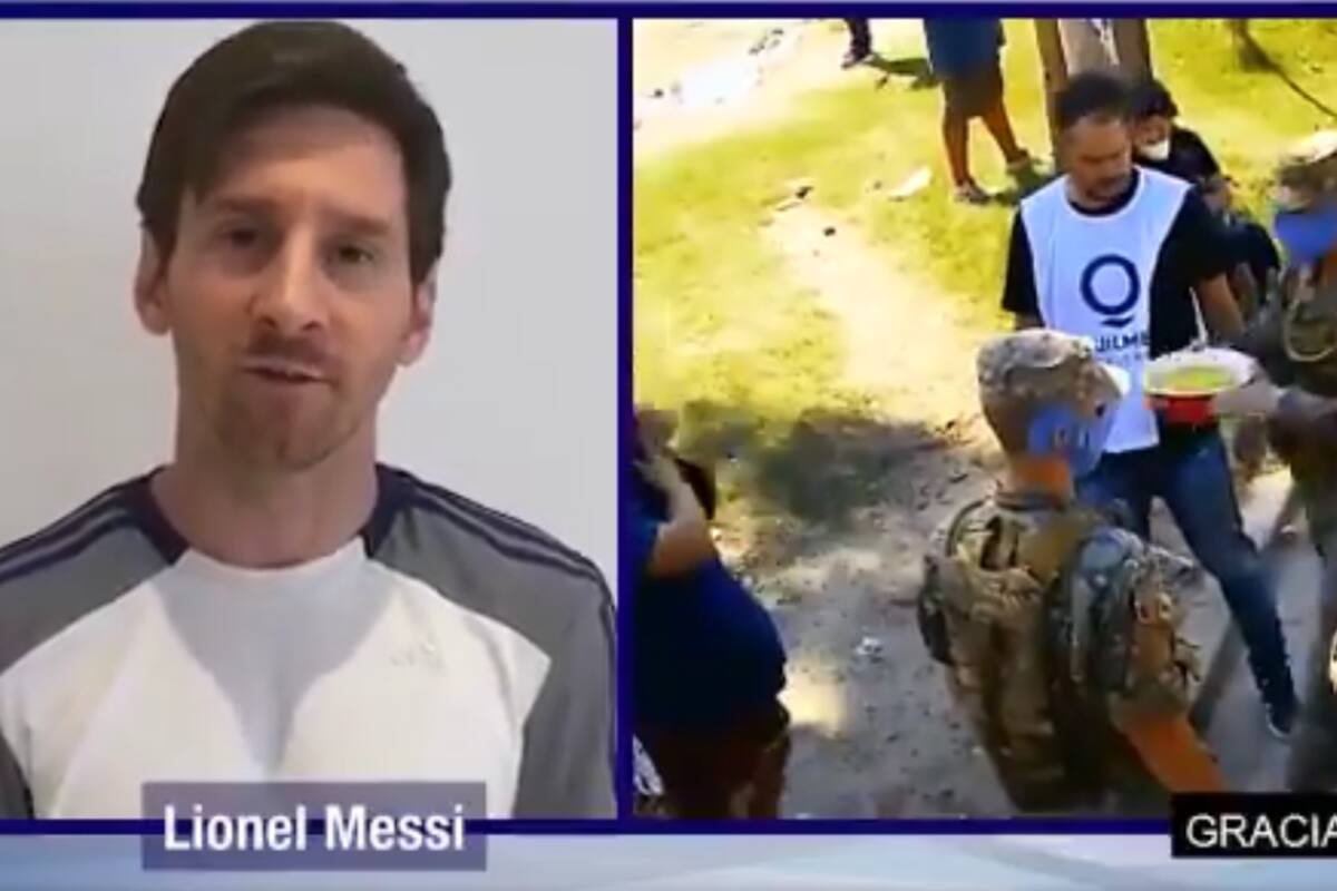 Messi destaca entre figuras argentinas en el homenaje dedicado al personal médico
