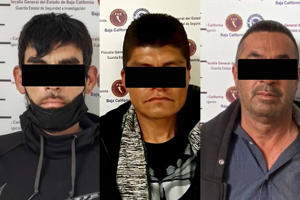 Caen tres por robo y violación en Rosarito