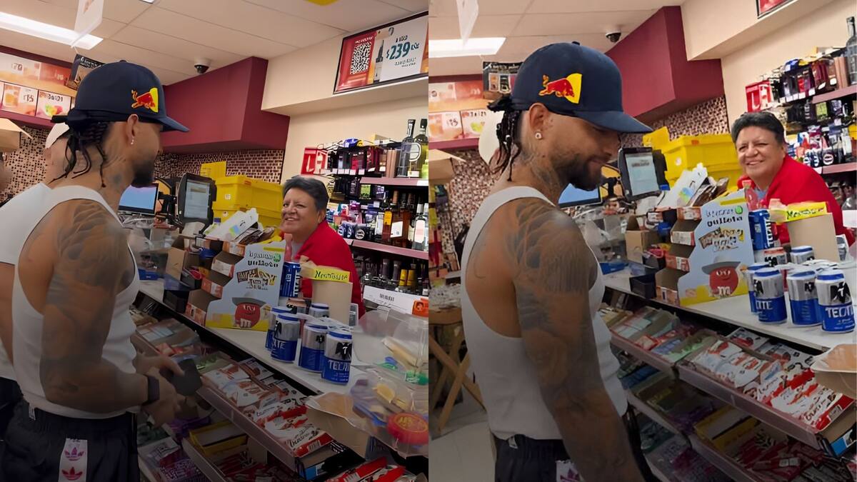 Fotografía de archivo de Maluma visitando un OXXO de Monterrey, Nuevo León. | Captura de video