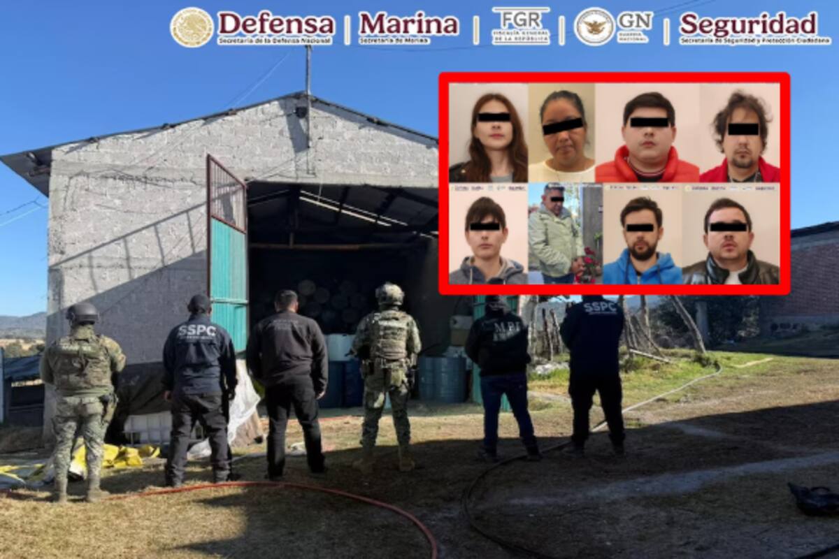 Operativo conjunto en Puebla y Tlaxcala desmantelan laboratorios de metanfetaminas y detienen a 14 personas