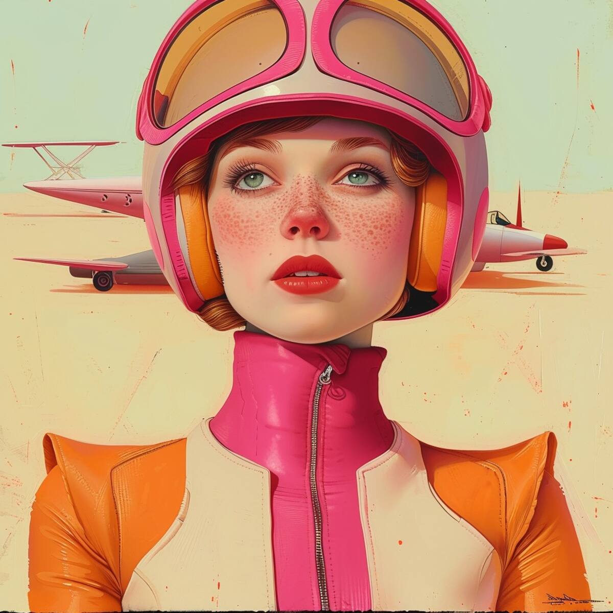 Ojos verde azul y labios rojos: la inteligencia artificial revela la belleza de Penélope en una nueva luz.