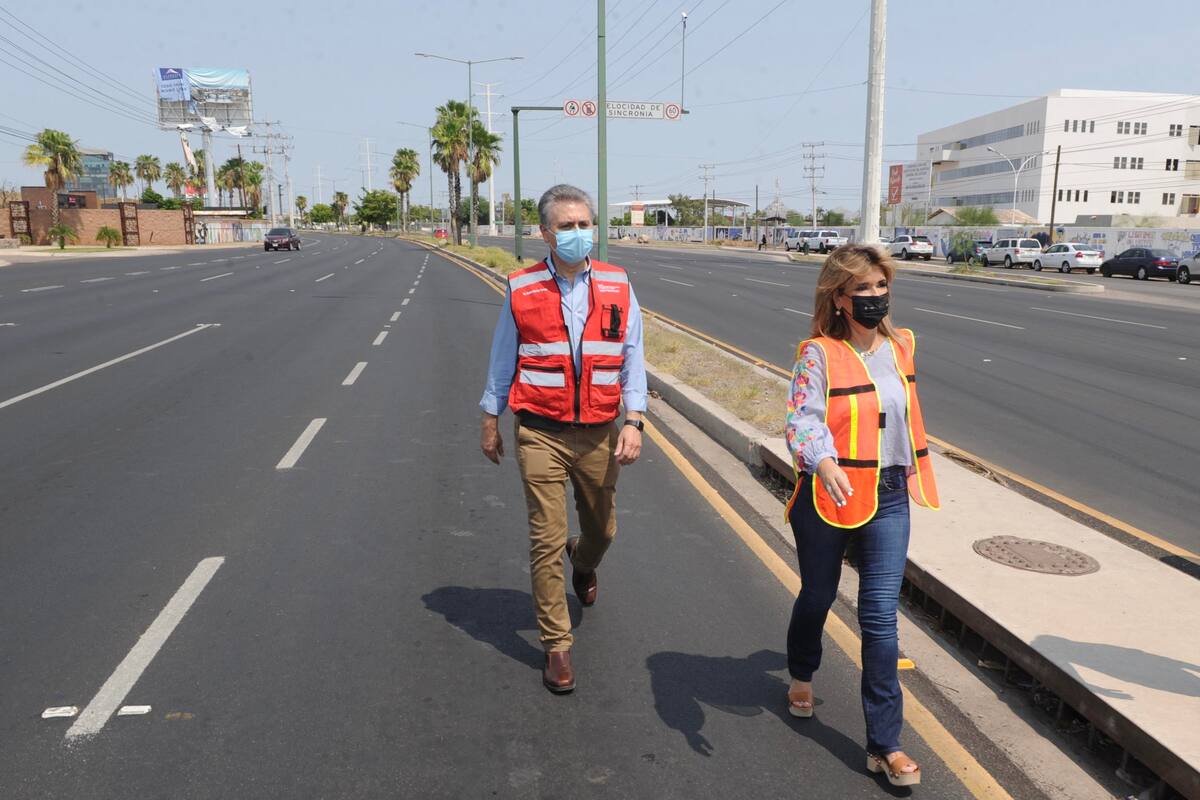 Entrega Gobernadora obra de rehabilitación en el bulevar Colosio