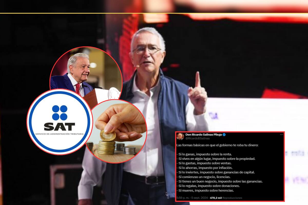 Las 9 formas básicas que usa el gobierno para robar tu dinero, según Ricardo Salinas Pliego