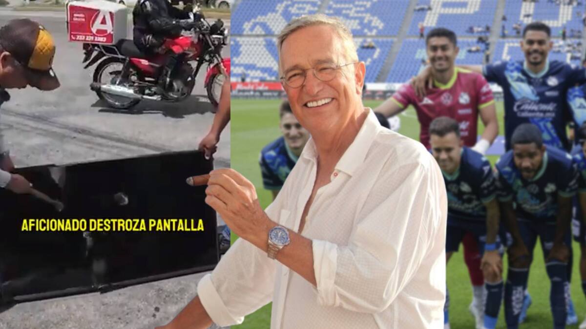 El propietario de Mazatlán y Puebla, Ricardo Salinas Pliego, contestó amenazante a un aficionado que destrozó una pantalla de Elektra "protestando" por el equipo.