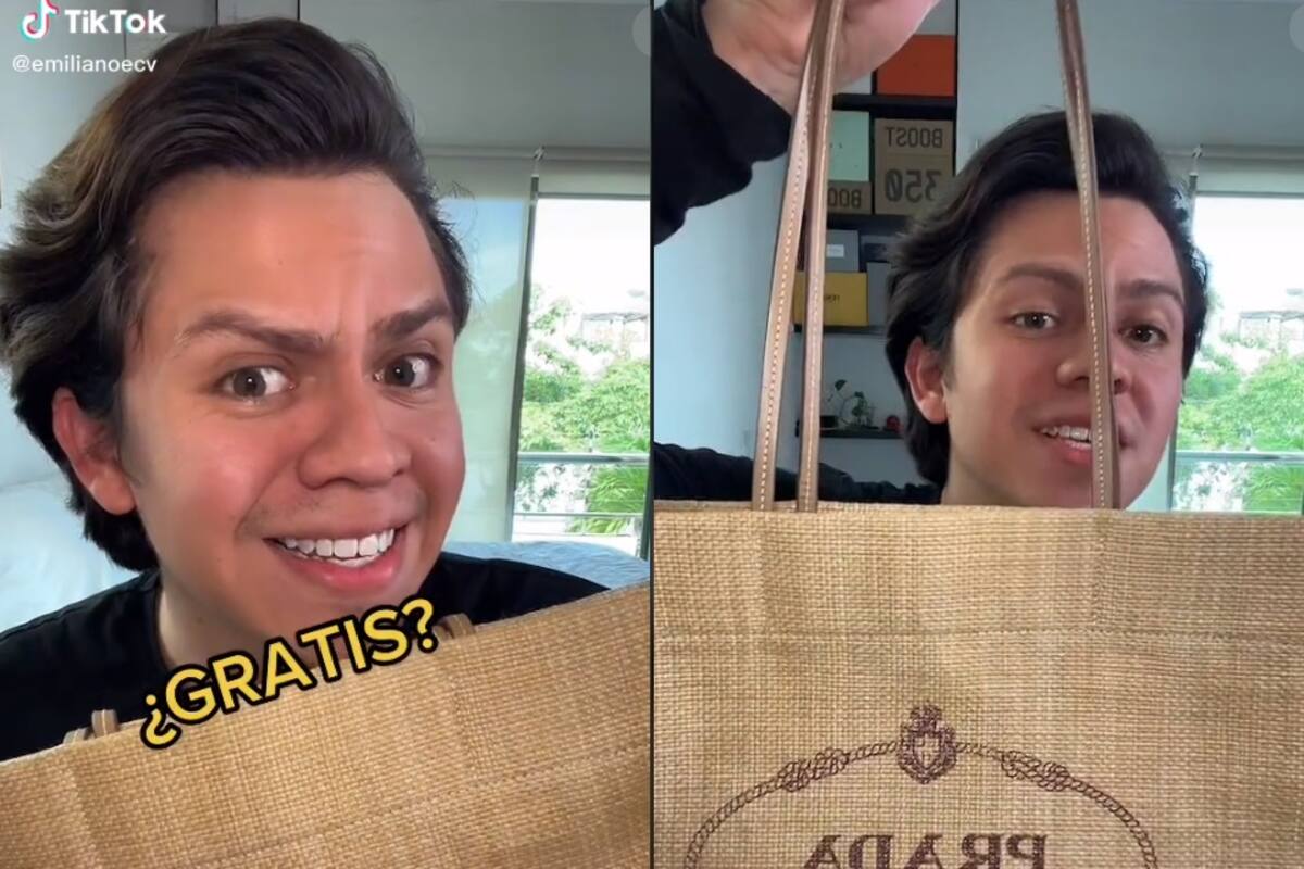 Tiktoker vende bolsa de empaque de Prada en 6 mil pesos; "es de excelente calidad"