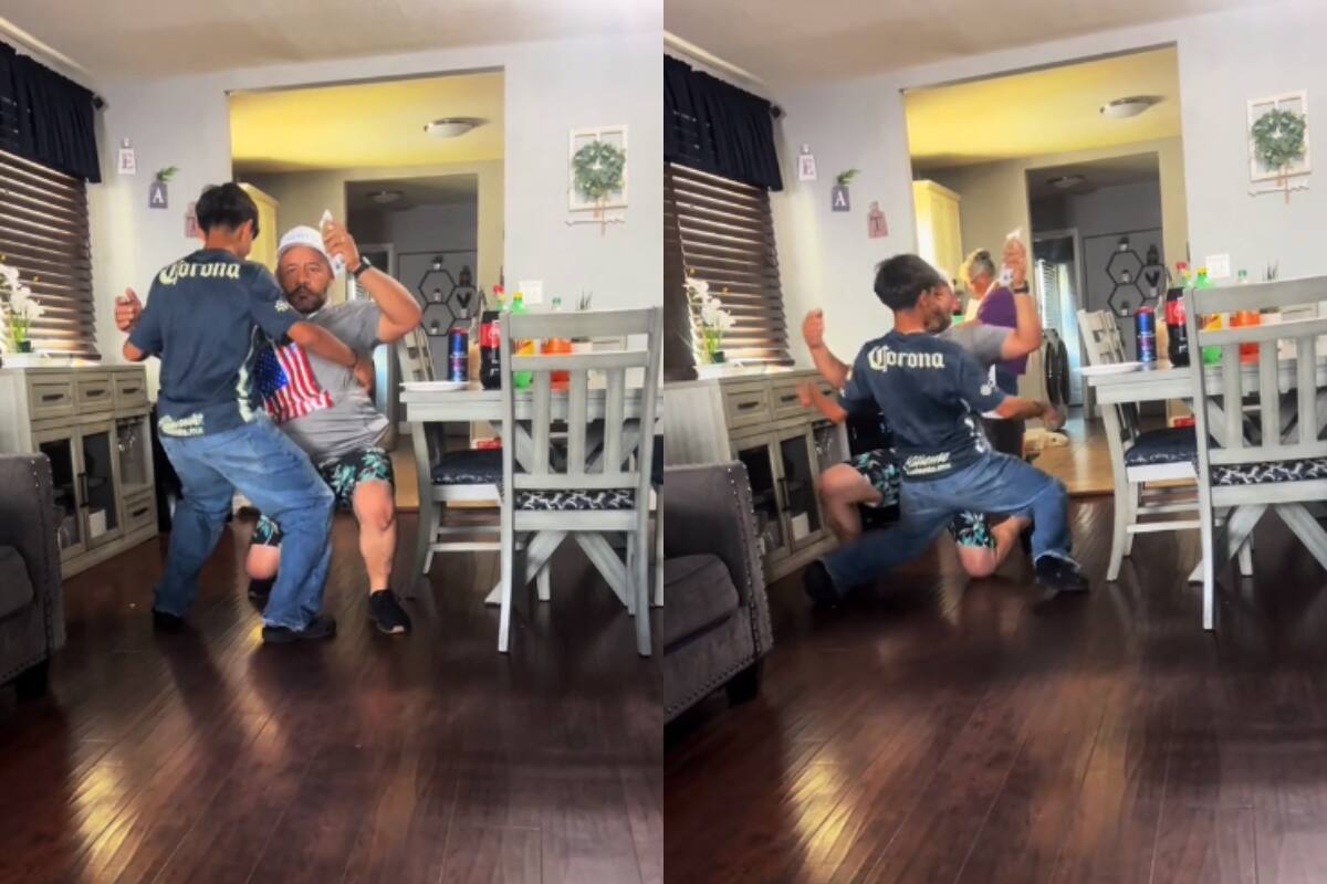 VIRAL | Padre e hijo conquistan TikTok al ponerse a bailar de manera graciosa en su casa