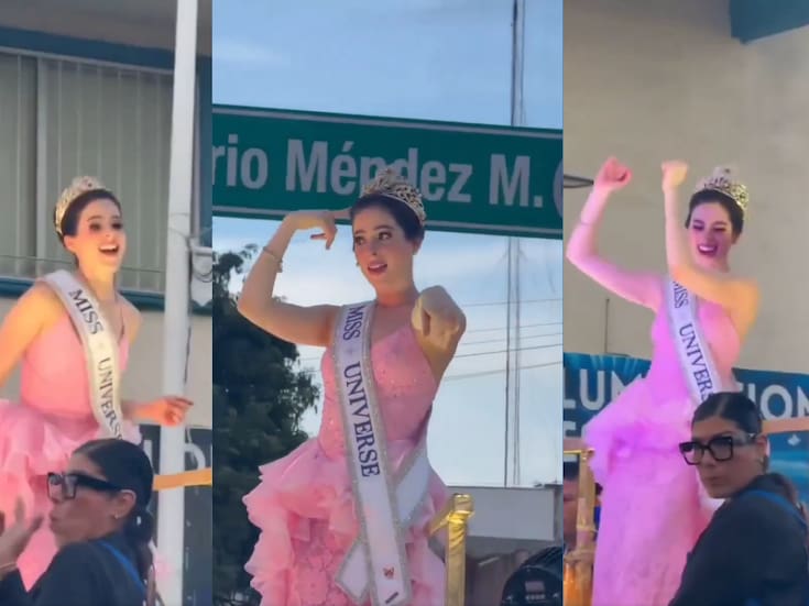 Fátima Bosch baila en las calles de Tabasco en su desfile de bienvenida por Miss Universo 2025