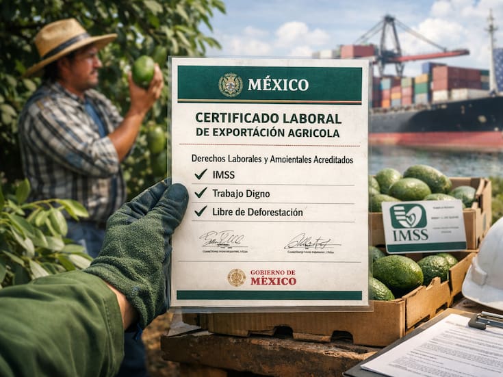 Exportar productos agrícolas cambiará en México, empezando con el aguacate; para vender en el extranjero el gobierno exigirá certificado laboral para acreditar el cumplimiento de derechos laborales y ambientales