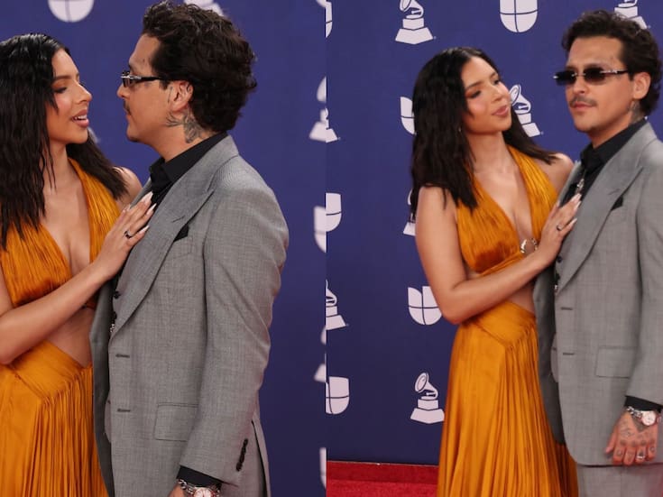 Christian Nodal evita beso de Ángela Aguilar en la alfombra roja de los Latin Grammy 2025 y causa miles de críticas