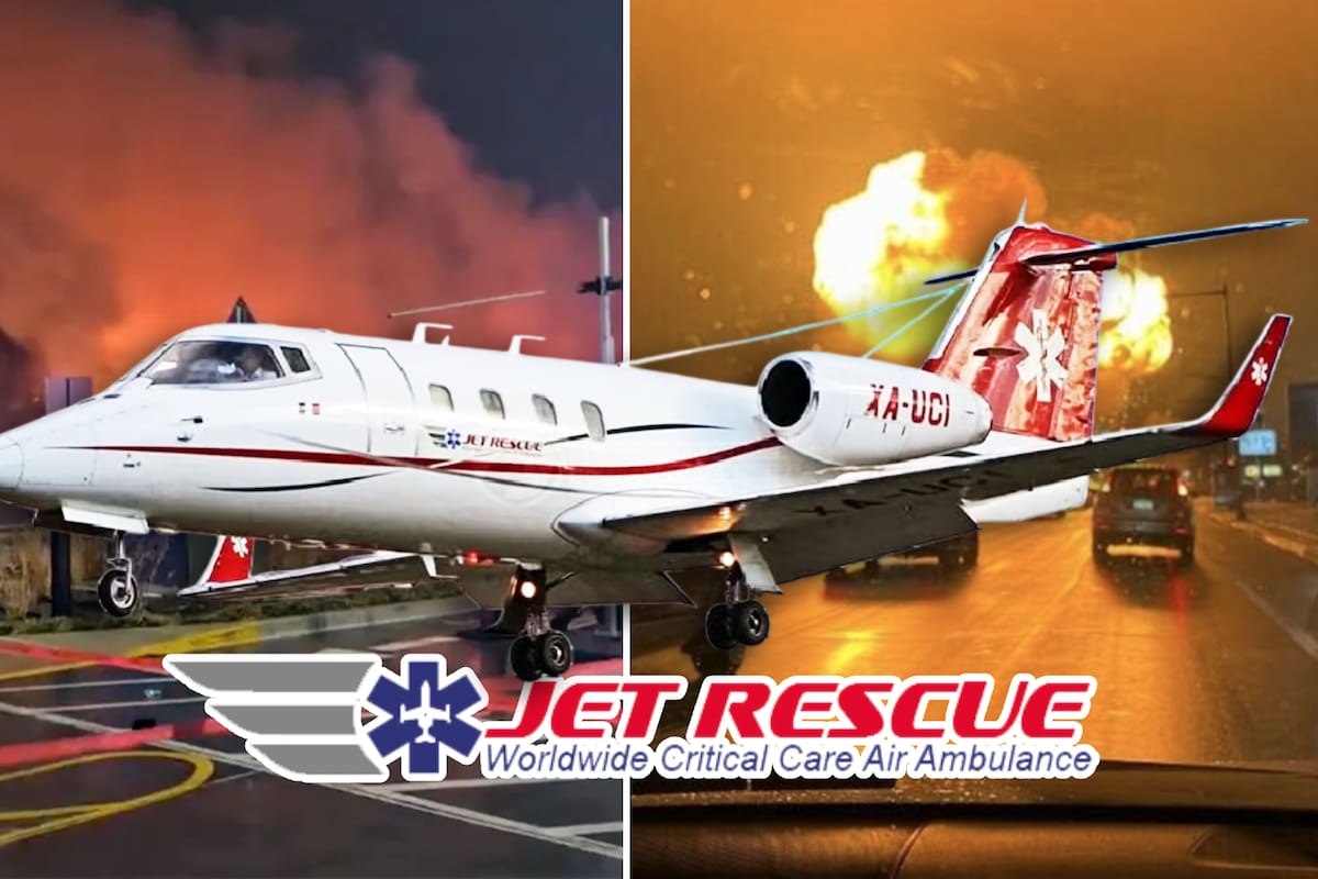Jet Rescue, empresa de la ambulancia aérea que se estrelló en Philadelphia, había registrado dos accidentes previos en México