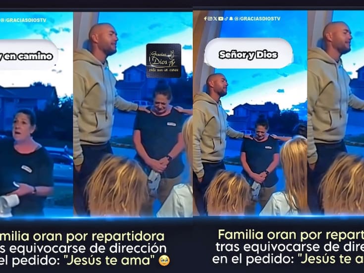 “No te sientas mal ni por un segundo; Jesús te ama y nosotros también”: repartidora se equivoca de casa y una familia la consuela con una oración