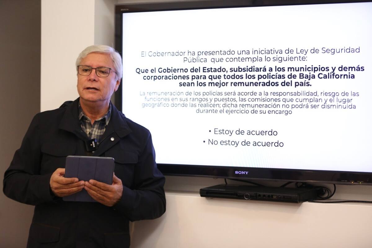 Recibe aprobación la propuesta de Bonilla para dar seguridad social a los policías en BC