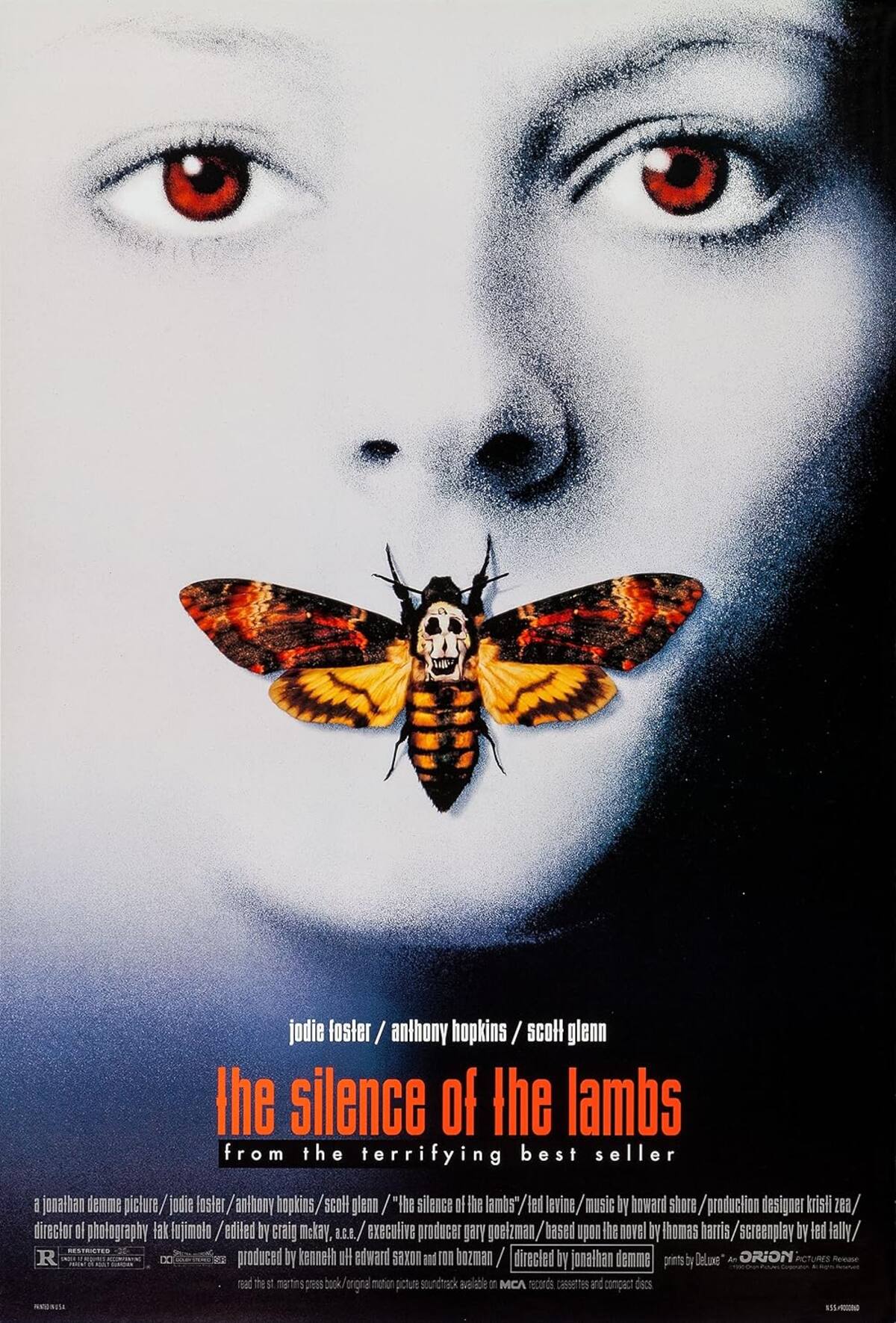 The Silence of the Lambs: el enfrentamiento entre la mente de un detective y un monstruo cerebral.
