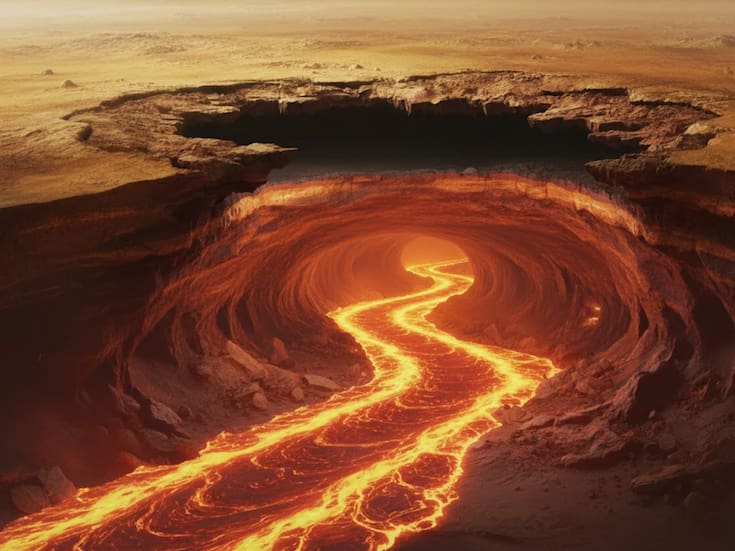 Confirman la primera cueva volcánica en Venus: un túnel subterráneo de casi un kilómetro descubierto con datos de la NASA