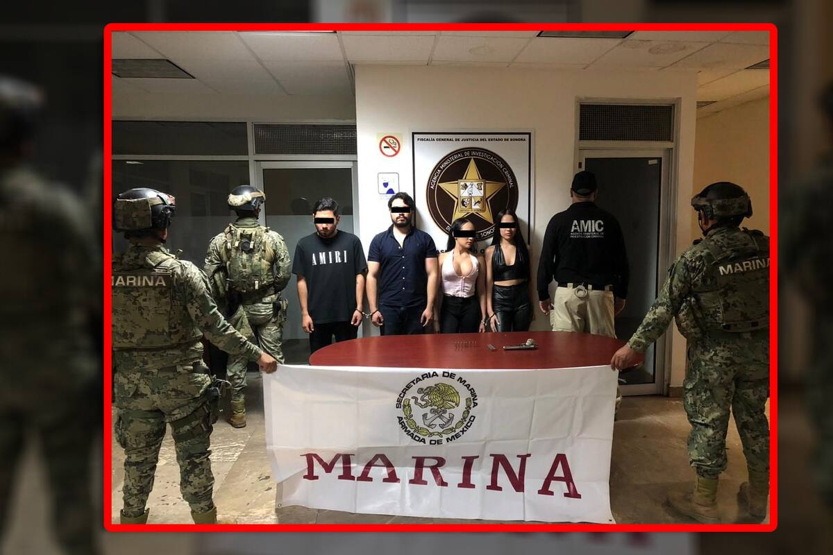 Detienen a cuatro personas con arma de fuego durante operativo conjunto en Ciudad Obregón