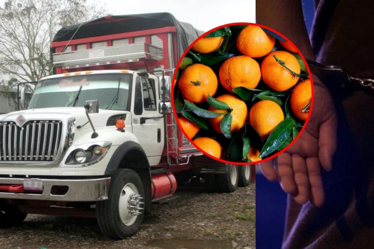 Condenan a 15 años de prisión a dos hombres que robaron camión con más de 20 toneladas de naranja en Veracruz