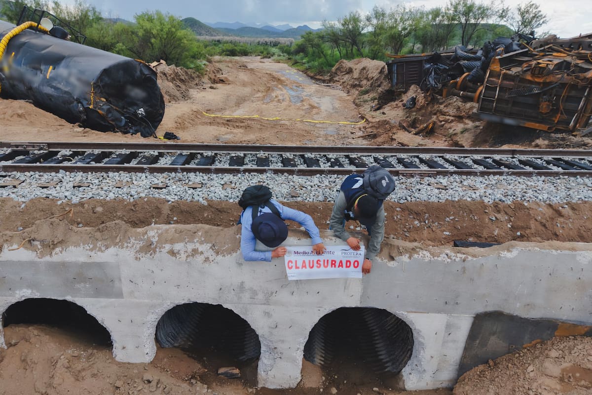 Residente del ejido Cuauhtémoc sigue grave tras presunta inhalación de gases por derrame tóxico en descarrilamiento de tren de Ferromex en Naco; esperan dictamen médico