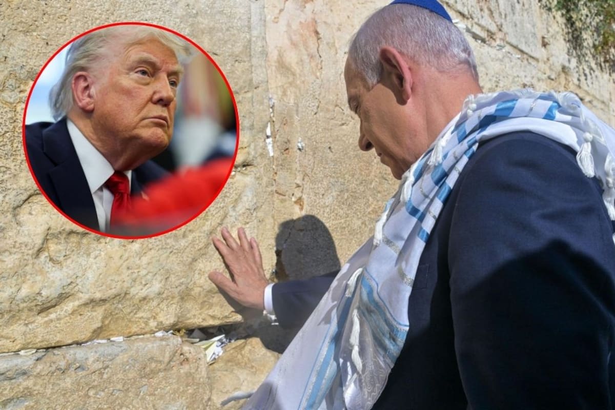 Netanyahu ora por Trump en el Muro de los Lamentos en Jerusalén tras bombardeo de EEUU a Irán en apoyo a la ofensiva israelí