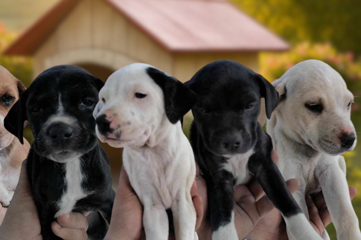 Buscan hogar para cachorros en el Centro de Control y Atención Animal