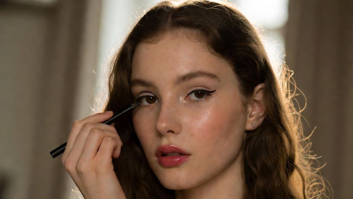 Eyeliner gráfico suave: un toque moderno y discreto | Foto: Grok
