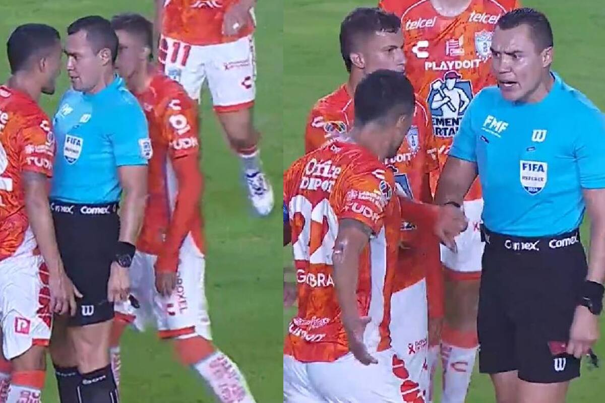 Liga MX: Árbitro y jugador de Pachuca separados tras tenso careo en el partido ante Mazatlán