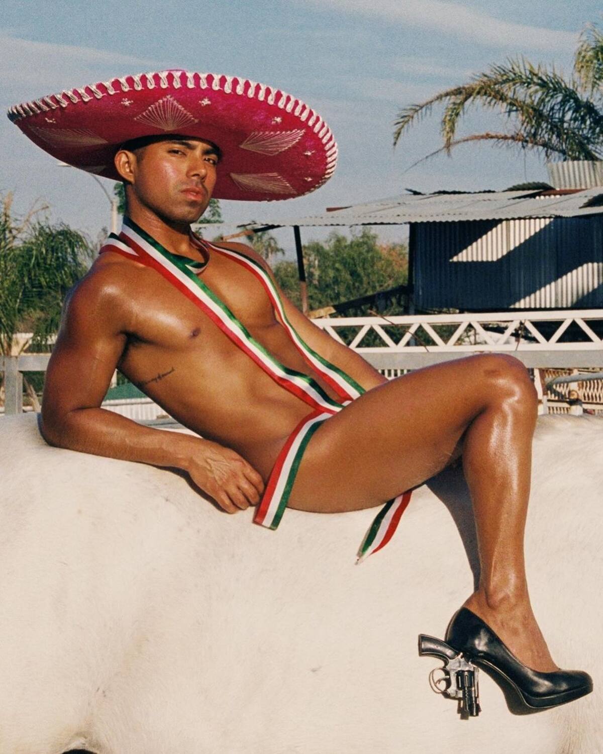 Henry Jiménez en su sesión de fotos.