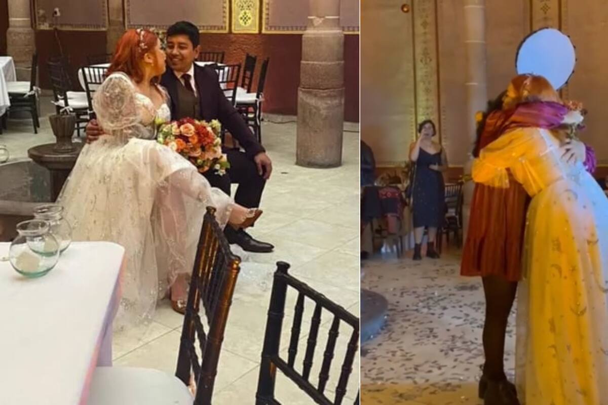 Novia se salta la tradición y decide regalar las flores de su ramo a sus amigas