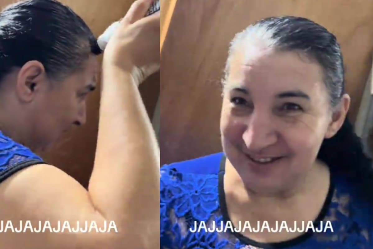 “Pueden cuestionar sus métodos, pero no sus resultados”: mujer sorprende al usar grasa para zapatos para ocultar sus canas