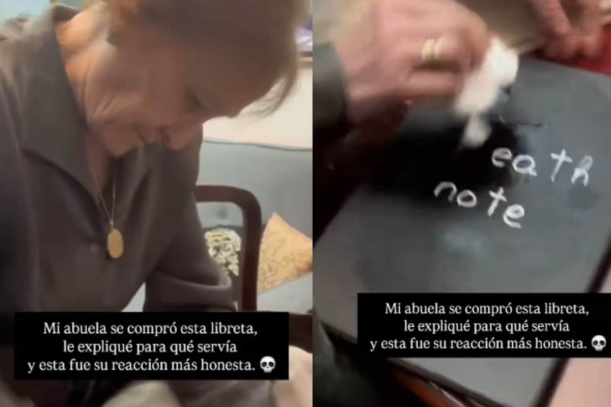 Abuela compra una Death Note sin saberlo; su nieto le explica qué es e intenta borrar el título con acetona