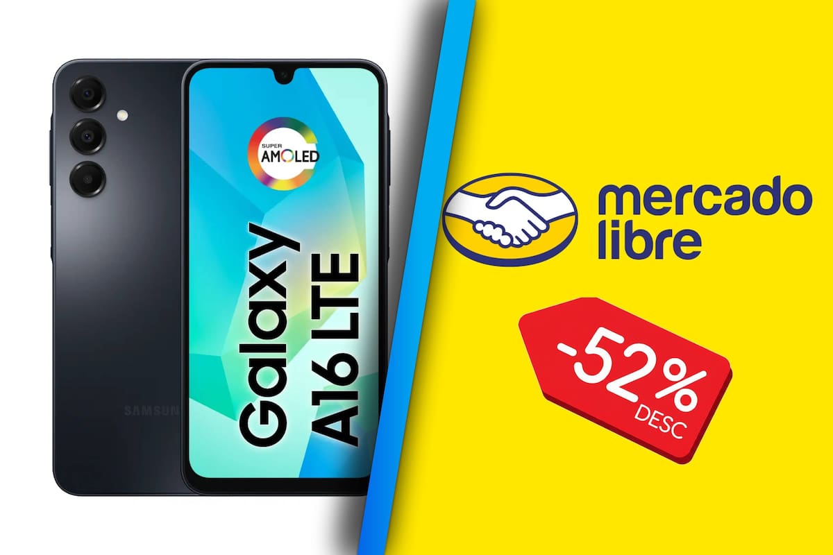 Ofertas en Mercado Libre: Smartphone Samsung Galaxy A16 de 128 GB con 52% de descuento