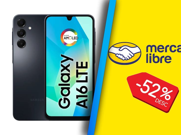 Ofertas en Mercado Libre: Smartphone Samsung Galaxy A16 de 128 GB con 52% de descuento