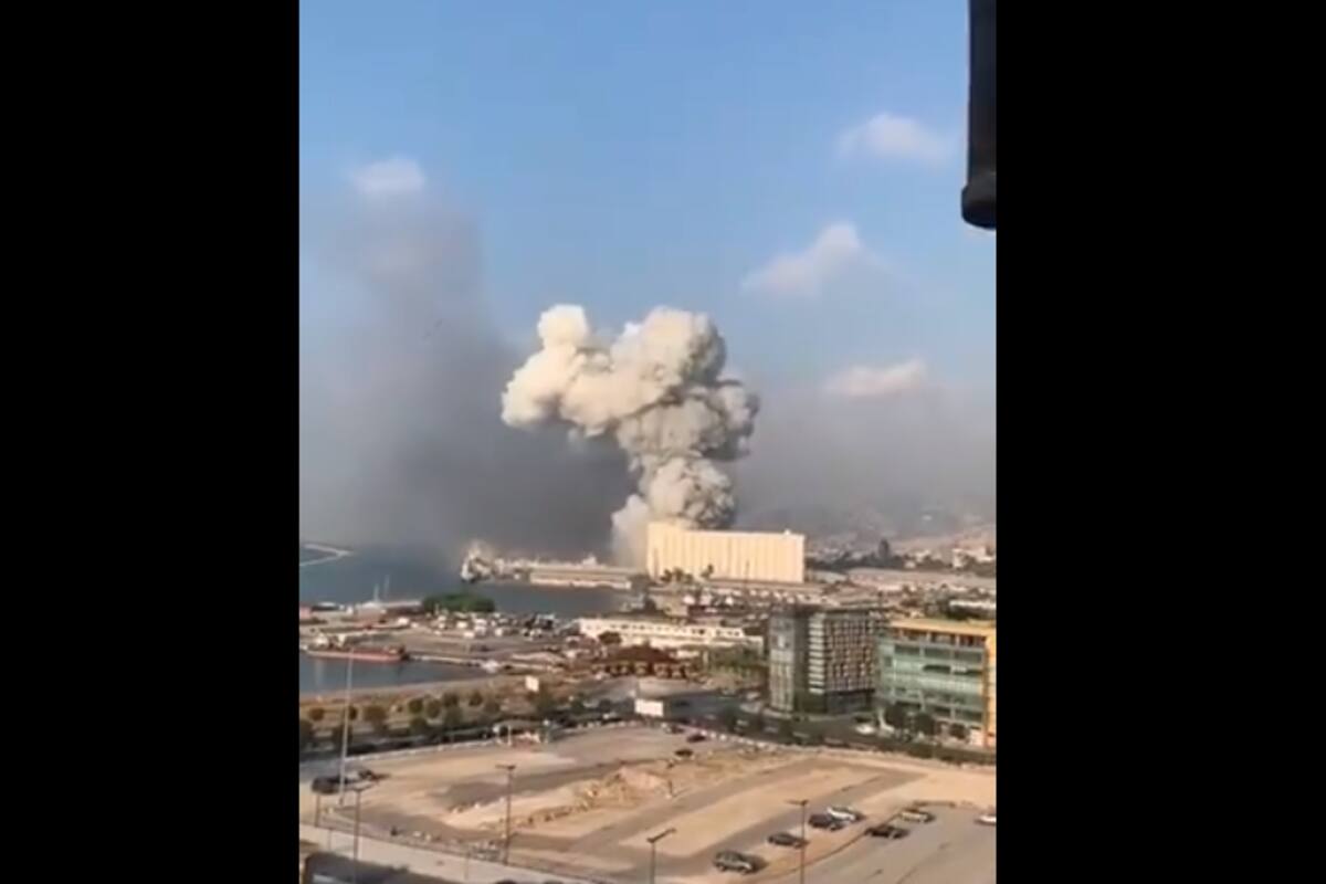 VIDEO: Reportan gran explosión en Beirut; deja daños y heridos