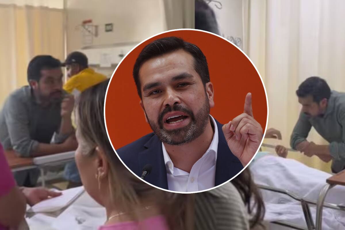 Critican a Máynez por grabarse con víctimas de colapso de escenario