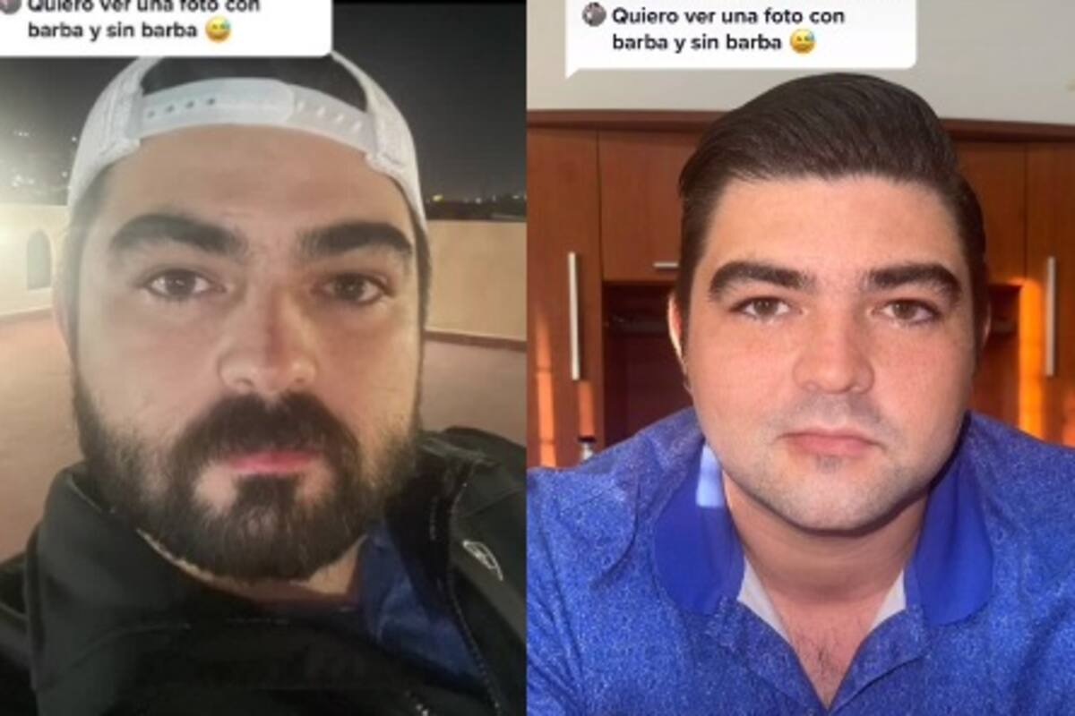 Niña llora al ver a su papá por primera vez sin barba
