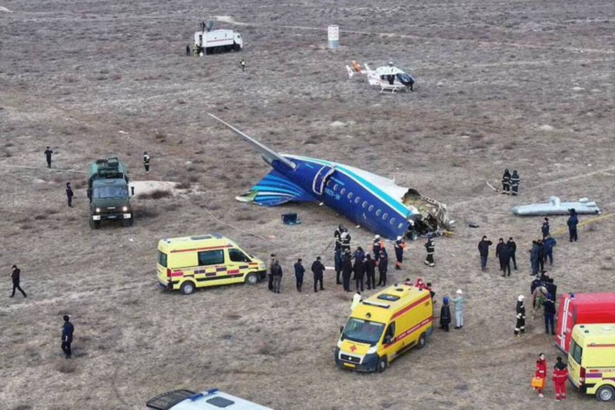 Advierten que accidente de avión de Azerbaijan Airlaines fue provocado por una “interferencia externa física y técnica”