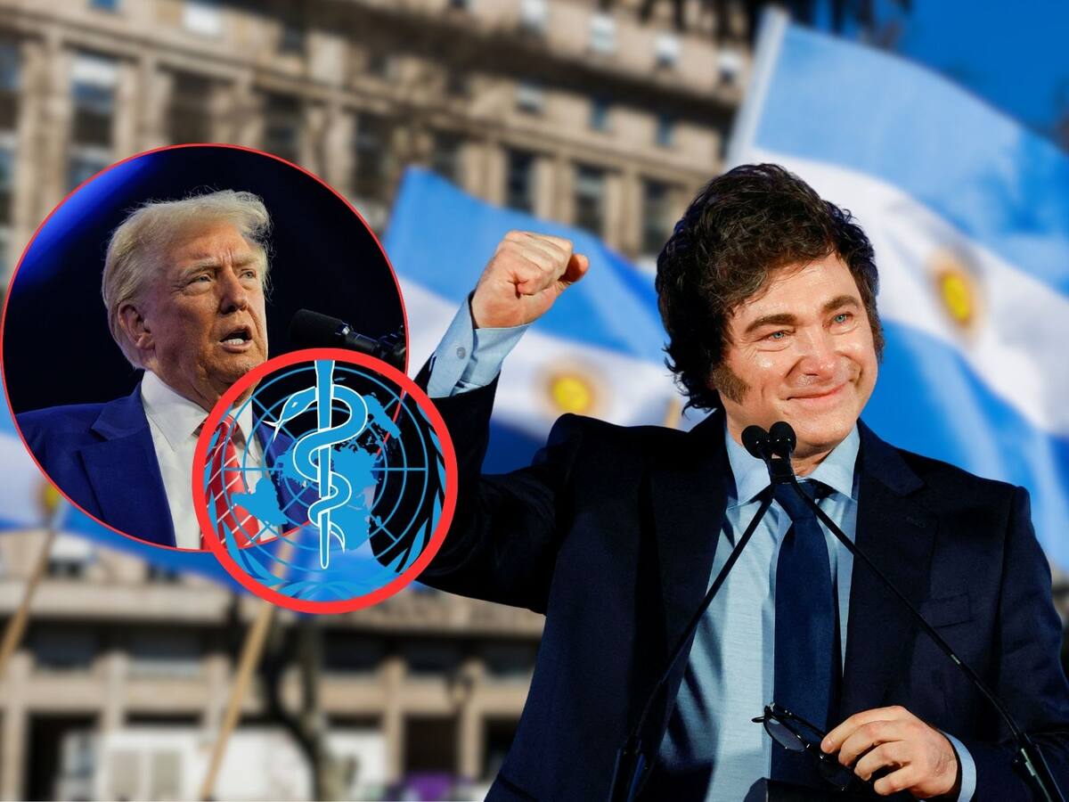 La administración del presidente Javier Milei anunció la retirada de Argentina de la OMS; esta decisión llega días después de una similar por parte de Estados Unidos. | Crédito: REUTERS/Canva