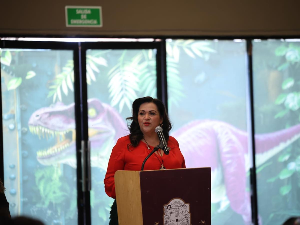 Durante la inauguración, la secretaria de Cultura de Baja California, Alma Delia Ábrego, destacó que se trata de una exhibición muy preparada y para toda la familia l Foto: Juan Jesús Morales