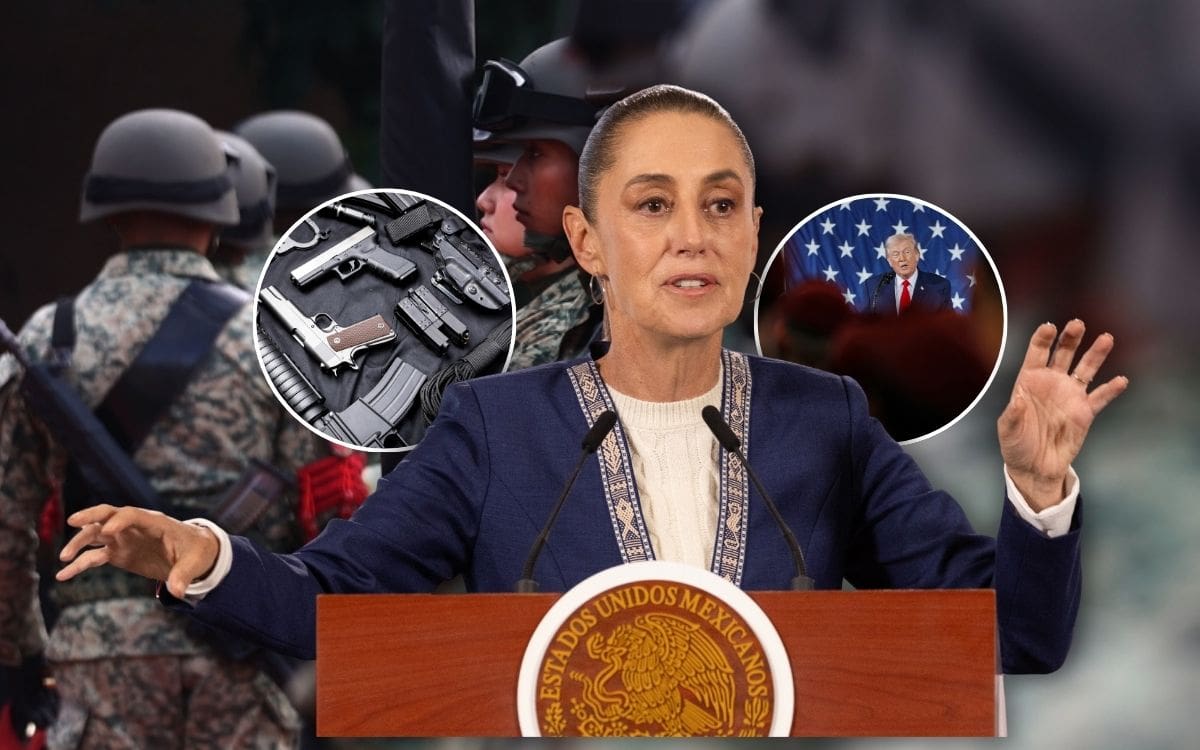 México acusa tráfico ilegal de armas de EEUU mientras vende rifles y pistolas estadounidenses bajo control del propio gobierno. | Crédito: REUTERS/Banco digital GH