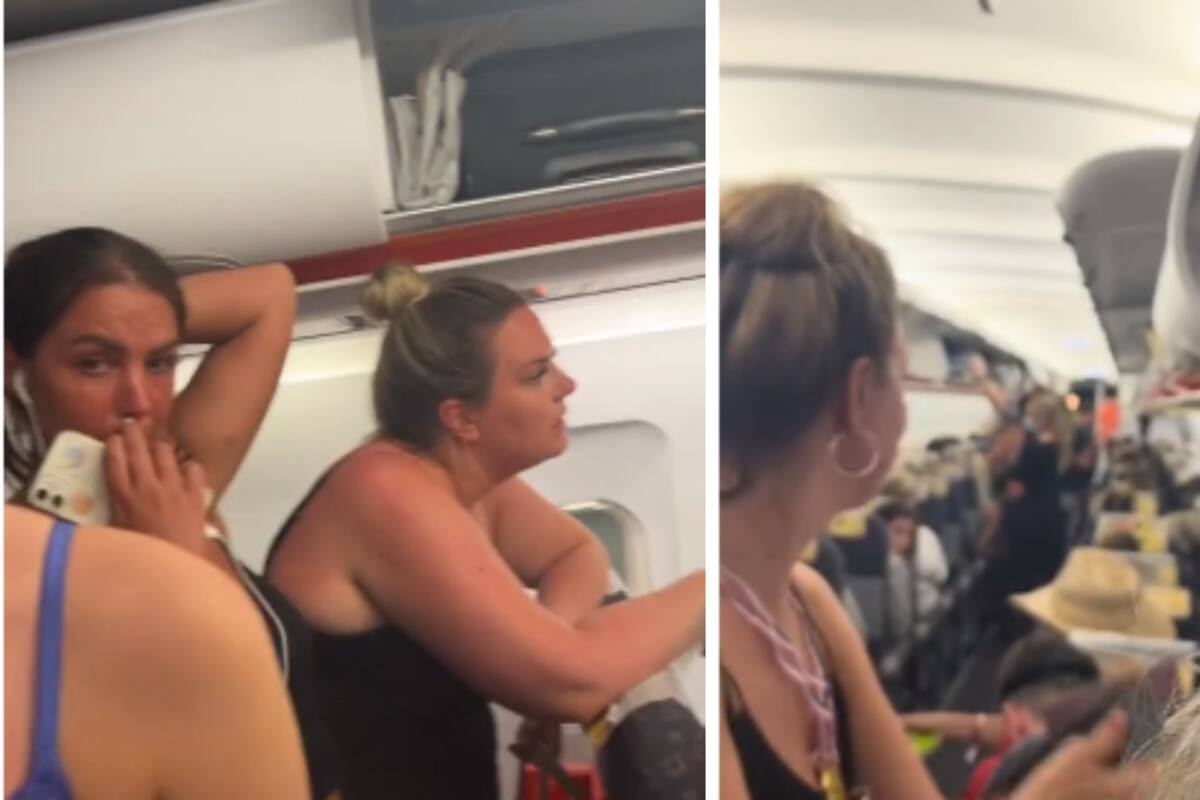 VIRAL: Mujeres abordan un avión y descubrieron que sus asientos no existían