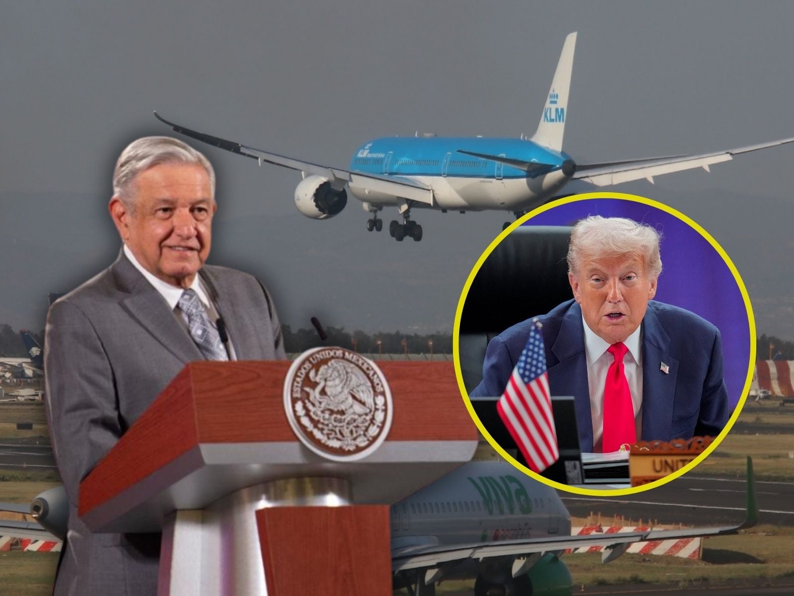 La decisión de AMLO que enfureció a Trump: así nació el castigo al AIFA y AICM. | Crédito: AP/Banco digital GH