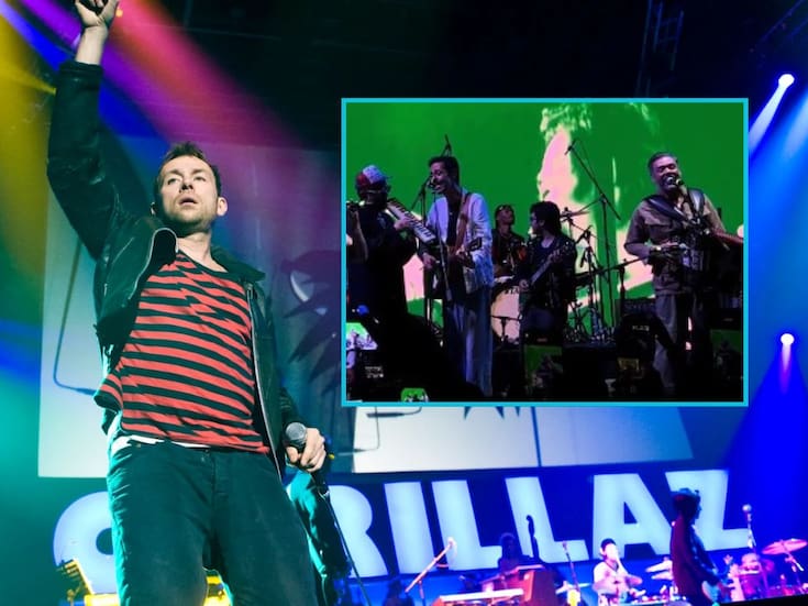¿México o IA? Damon Albarn de Gorillaz, Ricky Muñoz y  Meme del Real interpretan juntos “¿Y todo para qué?" en CDMX