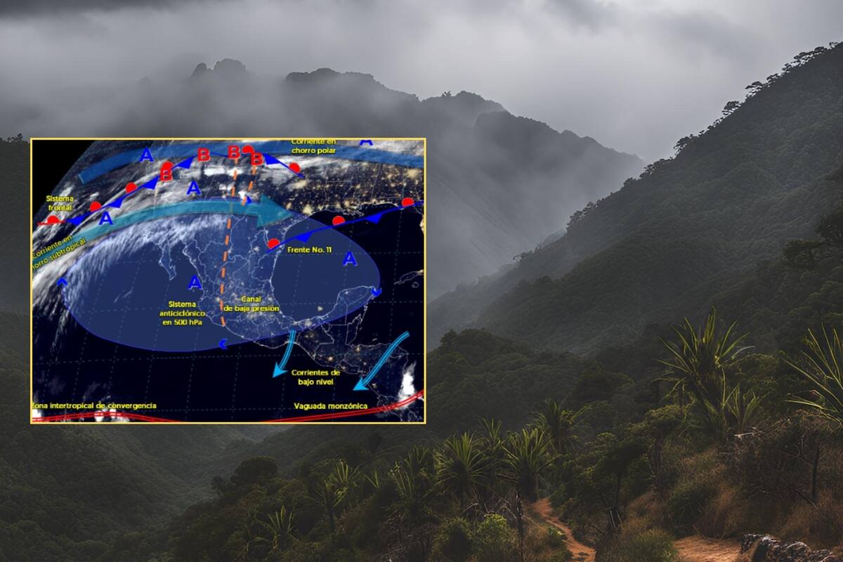 Clima en México: ¿En qué estados afectará más el frente frío, las lluvias y los fuertes vientos este miércoles 27 de noviembre, según Conagua?