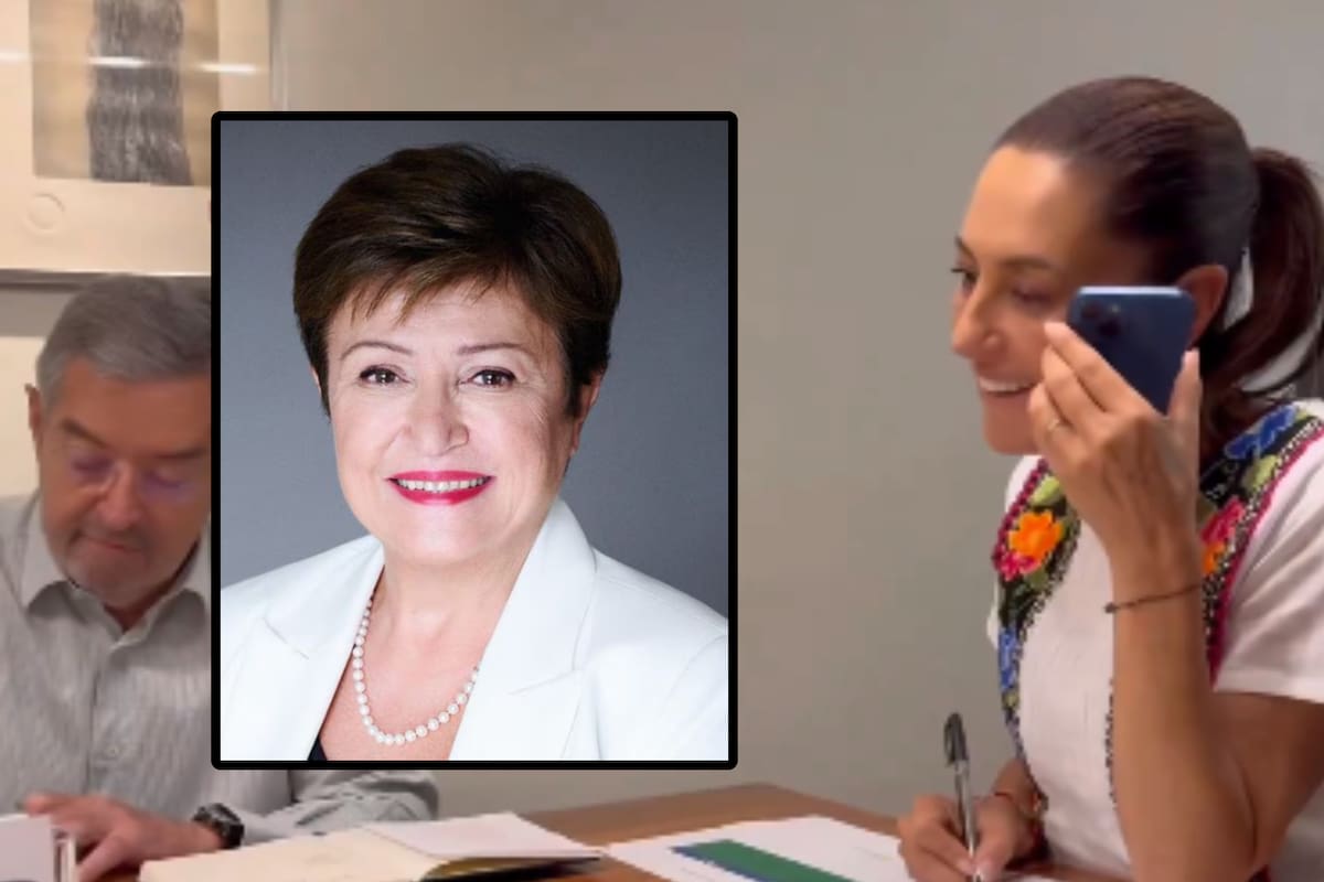 VIDEO: Sheinbaum recibe llamada de Kristalina Georgieva, jefa del Fondo Monetario Internacional