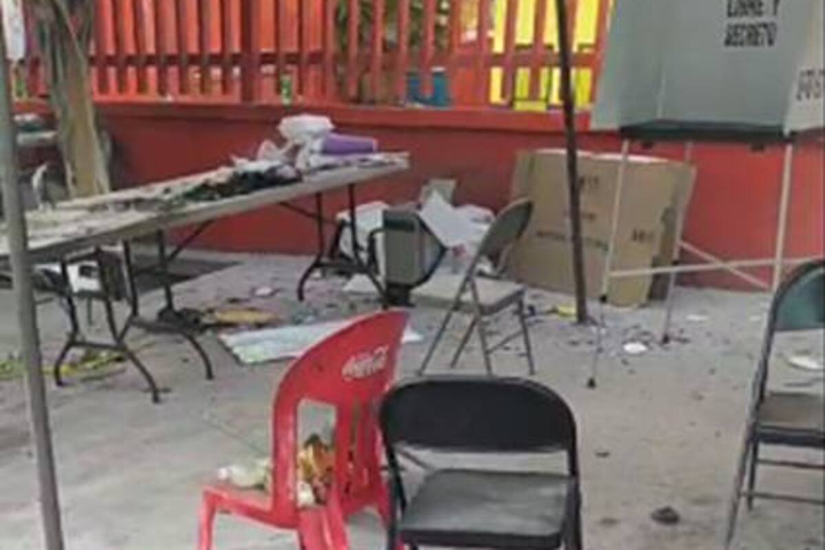 Elecciones Baja California: Incendian casilla en el Mariano Matatomoros