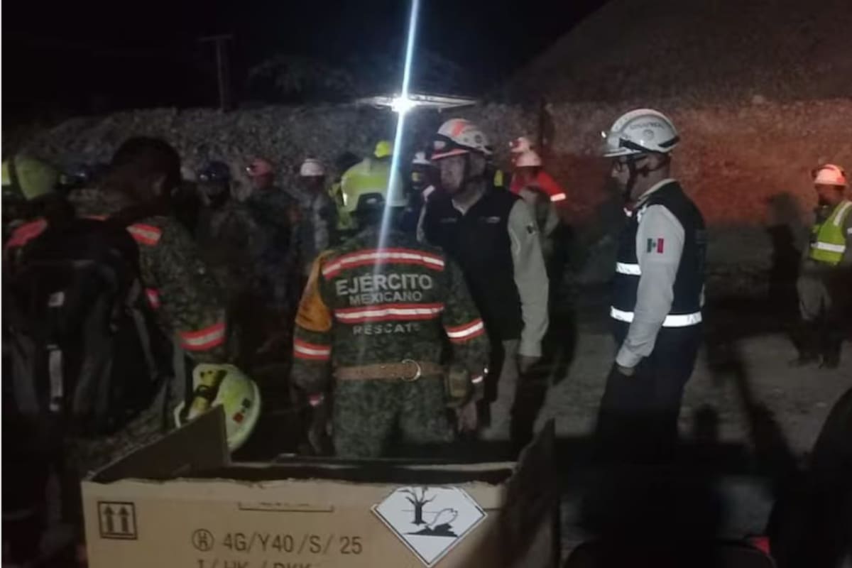 Rescatan con vida a primer trabajador atrapado en Mina Santa Fe de Sinaloa tras más de 100 horas