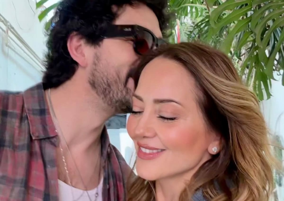 La conductora pasa el mejor momento de su relación junto a novio Luis Carlos Origel. Foto: Cortesía